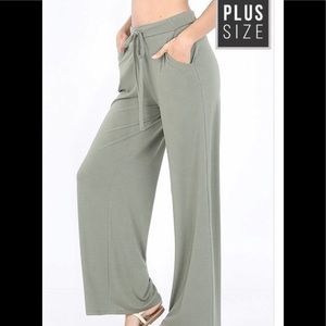 Lt. Olive Plus Size Pants